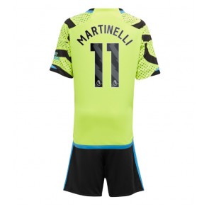 Arsenal Gabriel Martinelli #11 Udebanesæt Børn 2023-24 Kort ærmer (+ korte bukser)